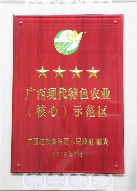 “興業(yè)縣蕉海蔗林核心示范區(qū)”榮獲“廣西現(xiàn)代特色農(nóng)業(yè)核心示范區(qū)（四星級(jí)）”